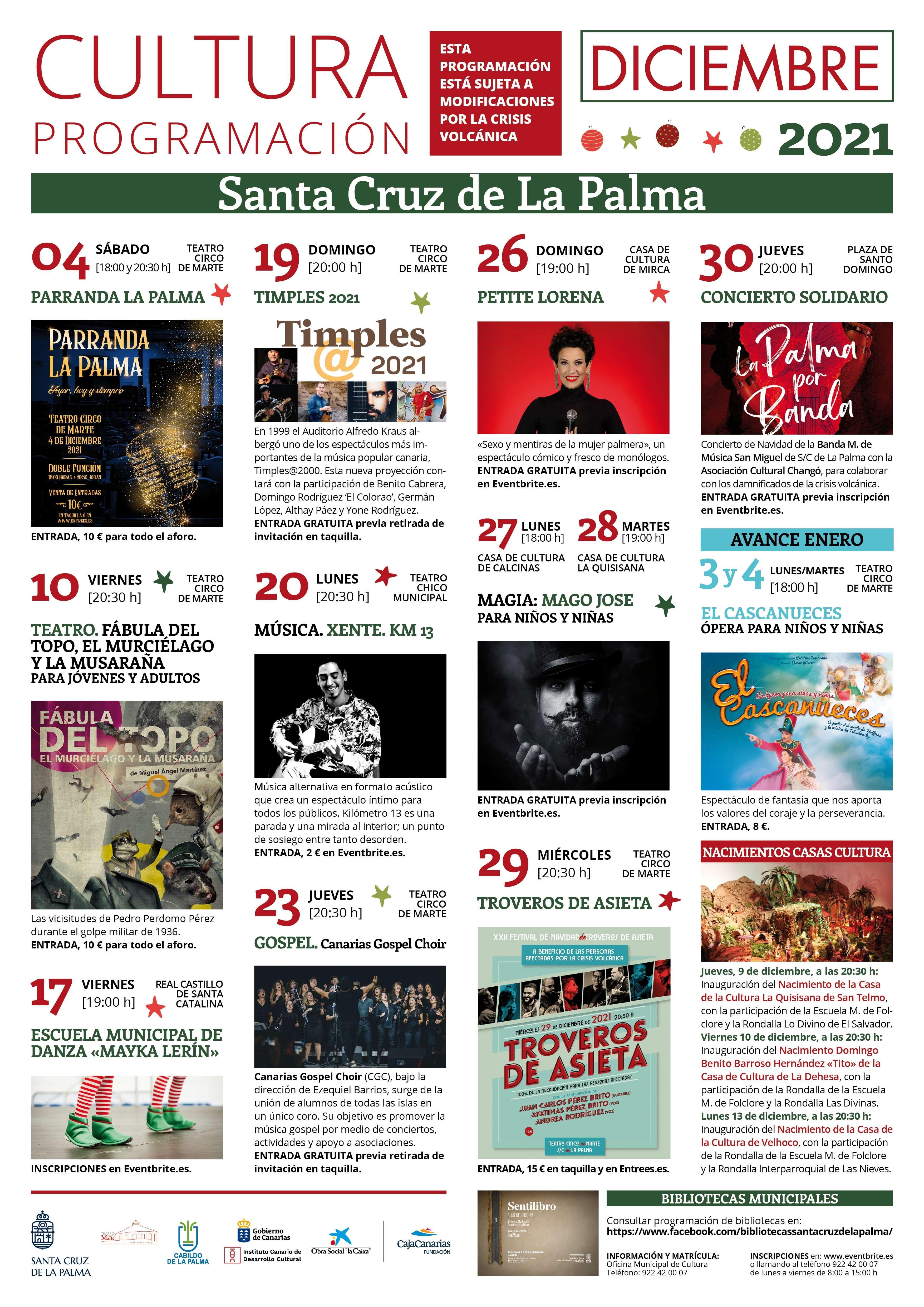 Programa de diciembre.