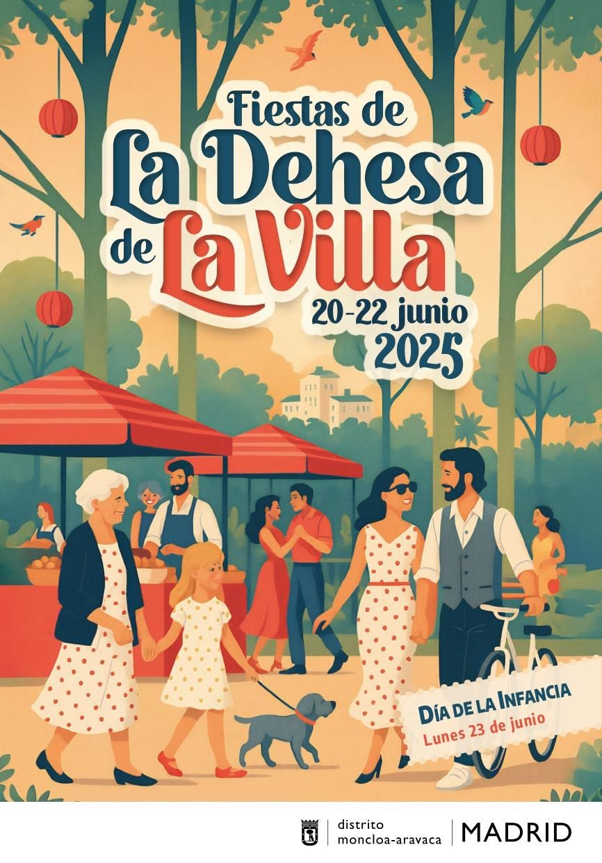 Cartel de las Fiestas de la Dehesa de la Villa 2025