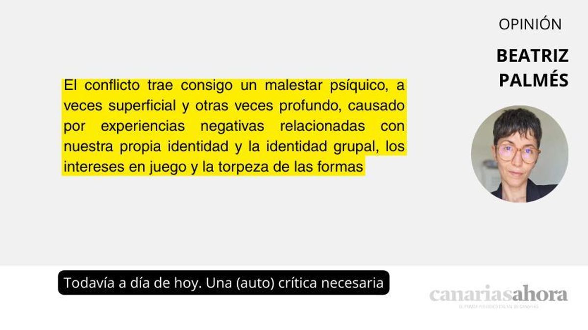 Todavía a día de hoy. Una (auto) crítica necesaria