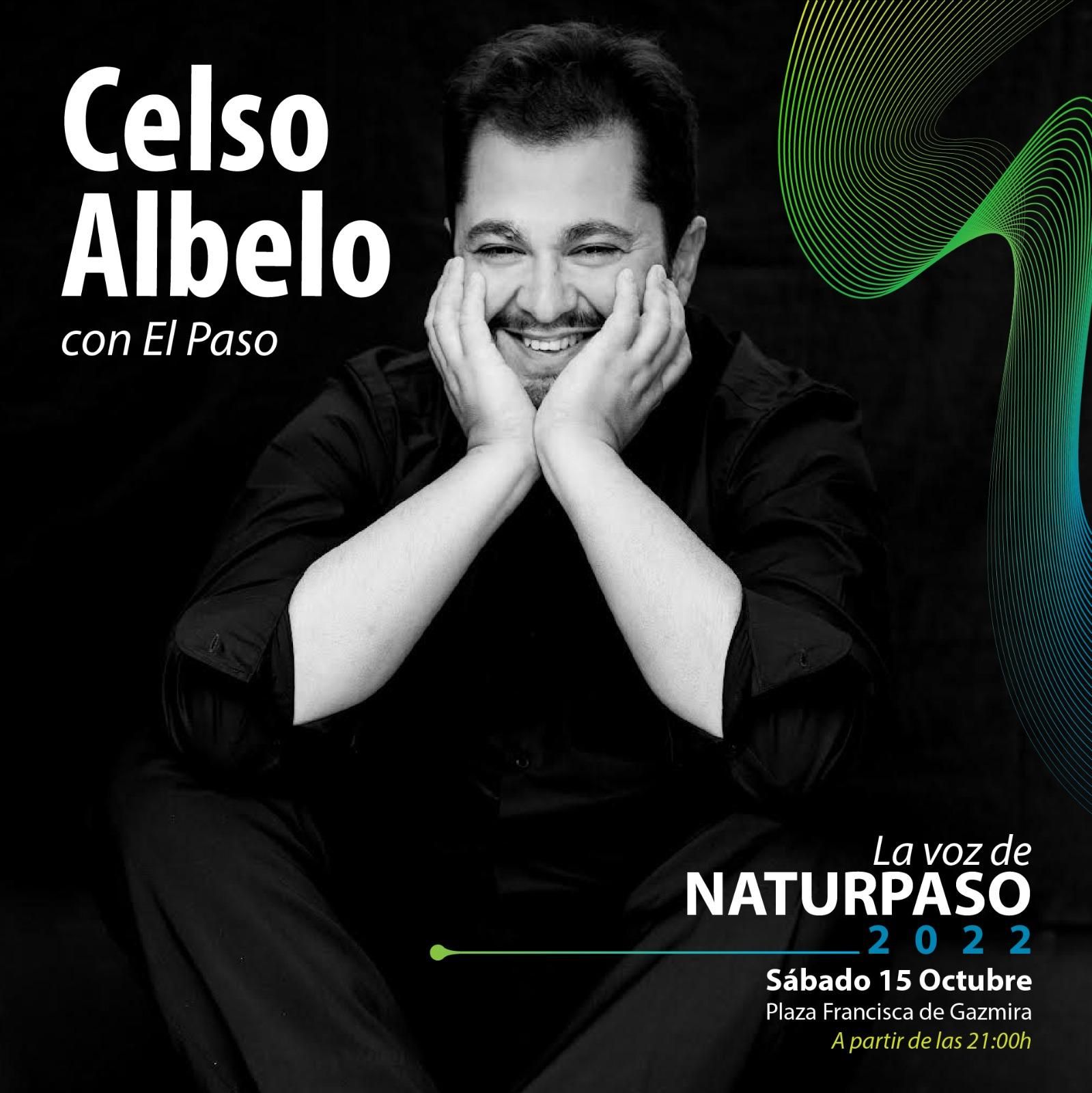 Cartel del concierto de Celso Albelo.