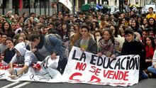 Movilización contra la Lomce, en Bilbao