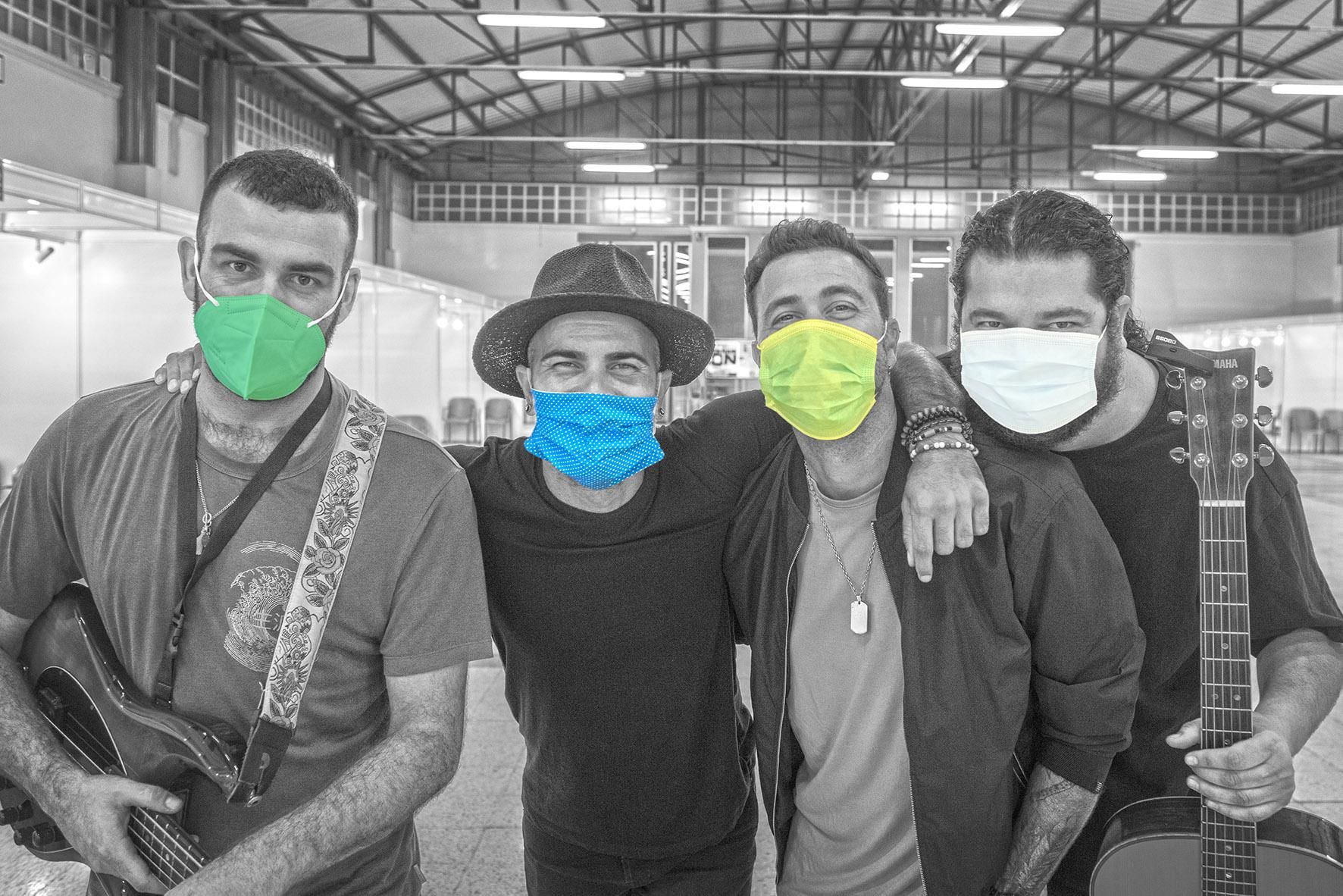 Arturo, Iván, Javi y Nau, miembros de Efecto Pasillo. (LEANDRO BETANCOR)