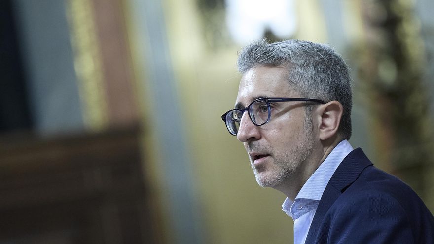 El ministro de Hacienda, Arcadi España, durante una sesión plenaria, en el Congreso de los Diputados, a 18 de junio de 2026, en Madrid (España)
