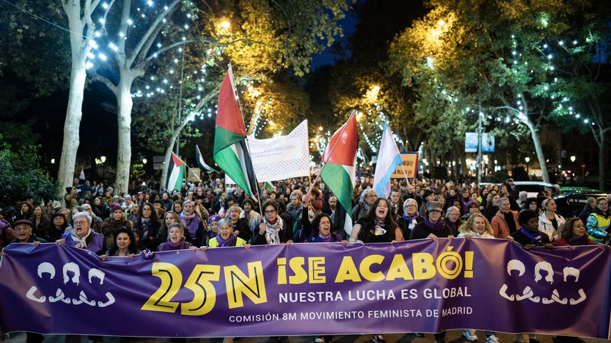 Manifestación Comisión 8M en Madrid