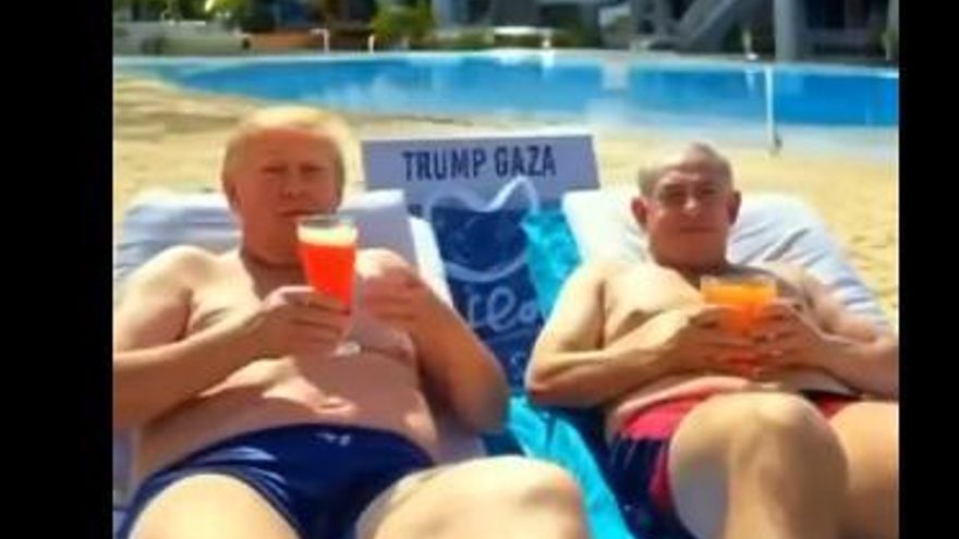 Rascacielos, casinos y lluvia de billetes: el sueño de Trump para Gaza en un video compartido en sus redes sociales