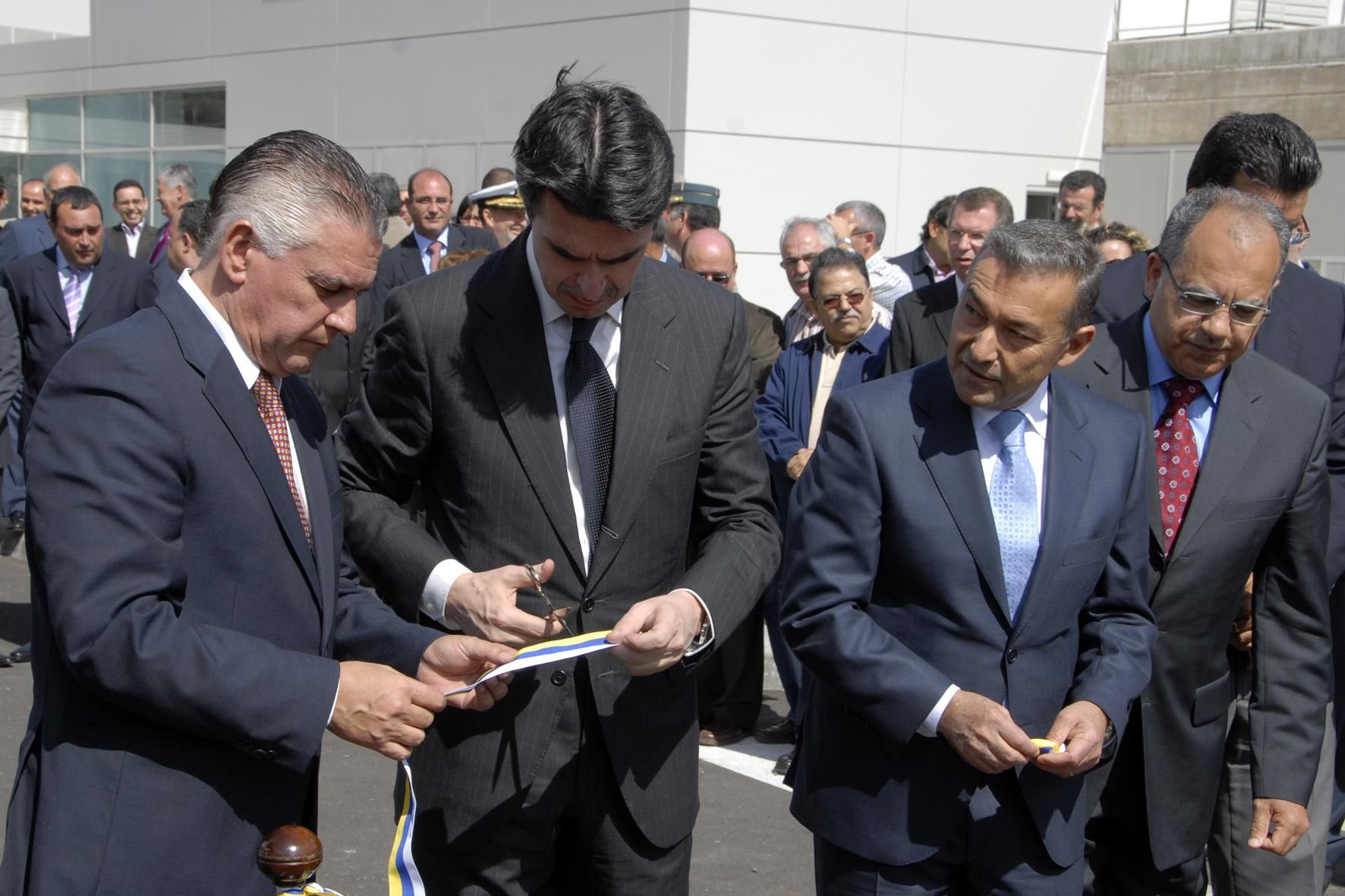 José Manuel Soria en la Inauguración del Hospital de La Gomera en 2010, cuando era vicepresidente del Gobierno canario