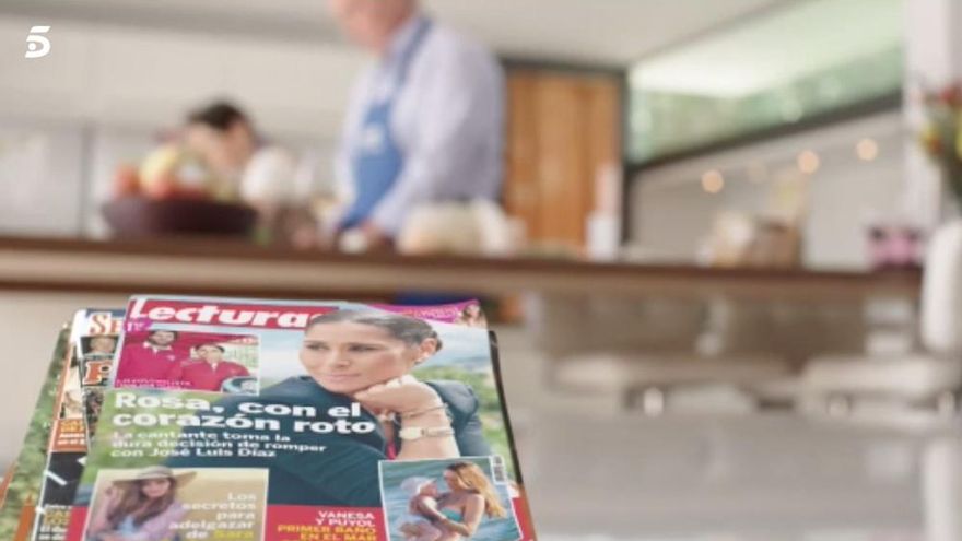 Rosa en la portada de Lecturas