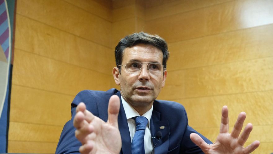 Francisco Cuenca durante la entrevista con elDiario.es Andalucía