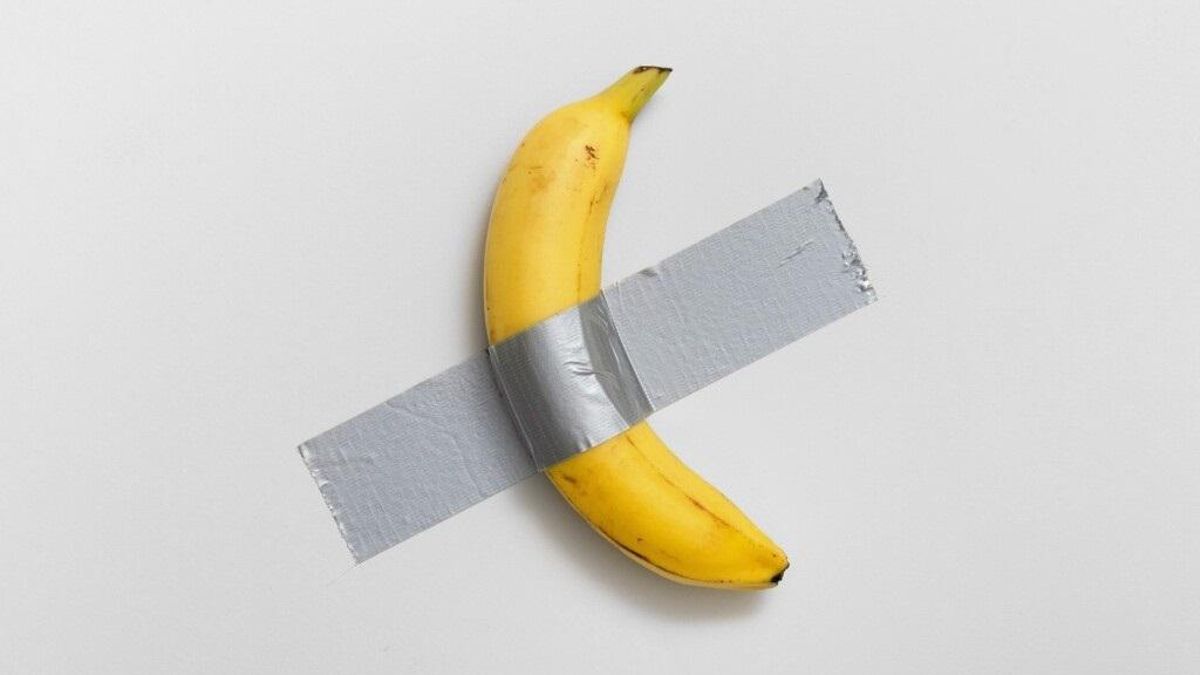 Roban la banana de Cattelan en una exposición del Pompidou-Metz