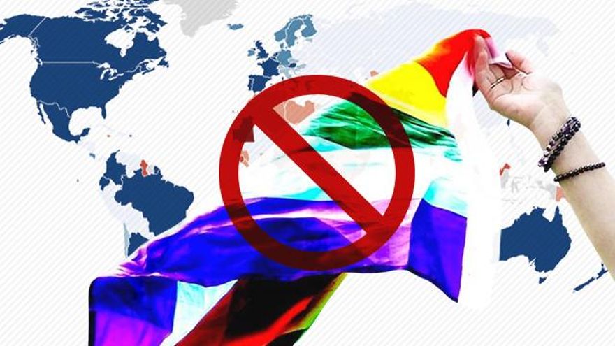 El mapa de la homofobia: uno de cada tres países castigan penalmente las relaciones homosexuales, once con la muerte