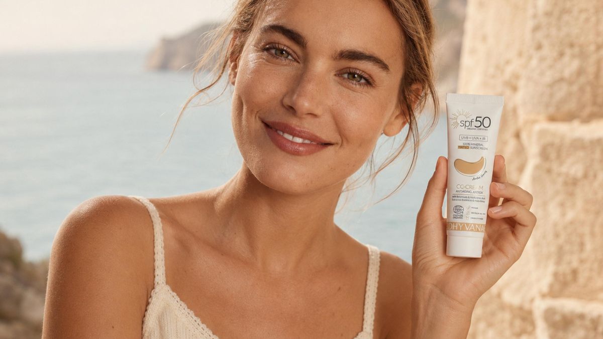 Fotoprotector SPF50 con color de DHYVANA