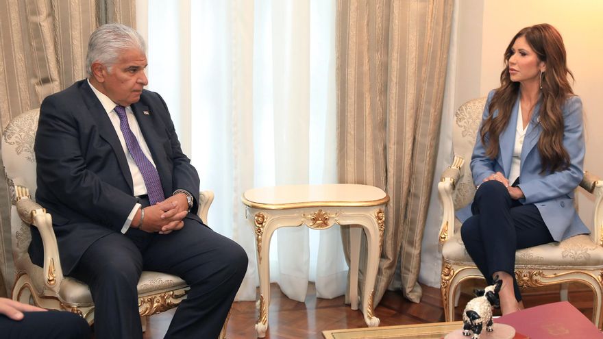 Mulino y Noem hablan sobre seguridad y migración dentro de la cooperación de Panamá y EEUU
