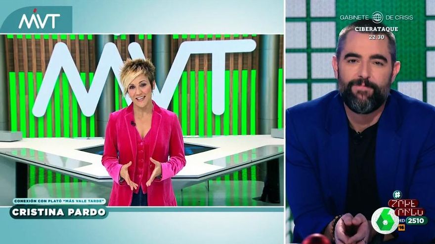 Cristina Pardo anticipa a Dani Mateo su atuendo para las Campanadas de laSexta: "Me veo mejor que con 20 años"