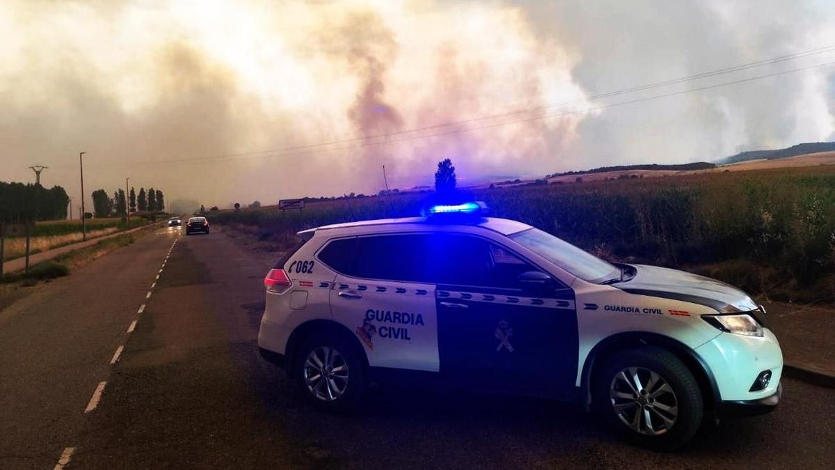 Vehículo patrulla de la Guardia Civil.