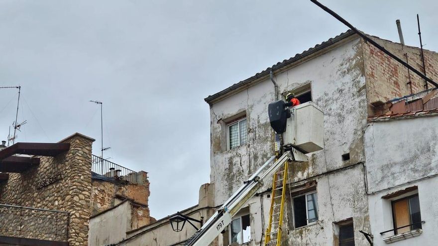 Susto en el Casco Antiguo de Calahorra: rescatadas dos personas atrapadas en el derrumbe de una vivienda