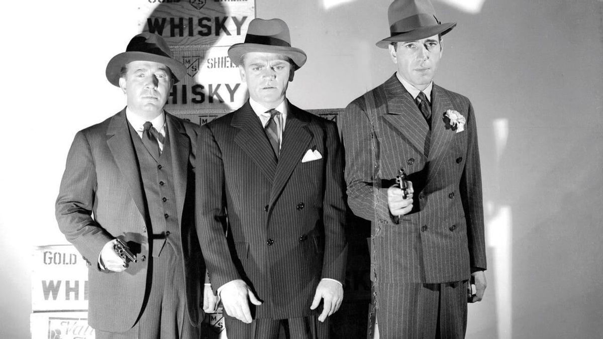 Frank McHugh, James Cagney y Humphrey Bogart en 'Los violentos años veinte'