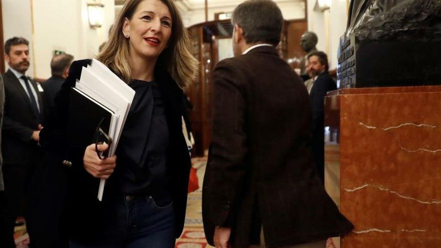 La ministra de Trabajo, Yolanda Díaz.