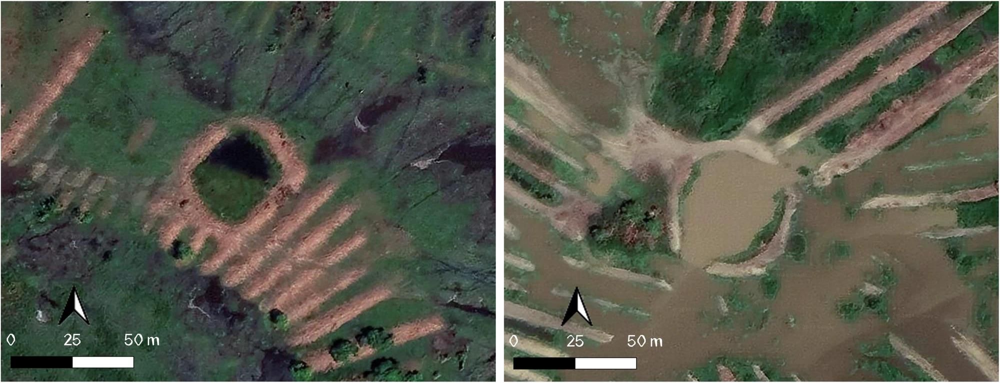 Desde el aire se puede apreciar mejor cómo funciona este sistema