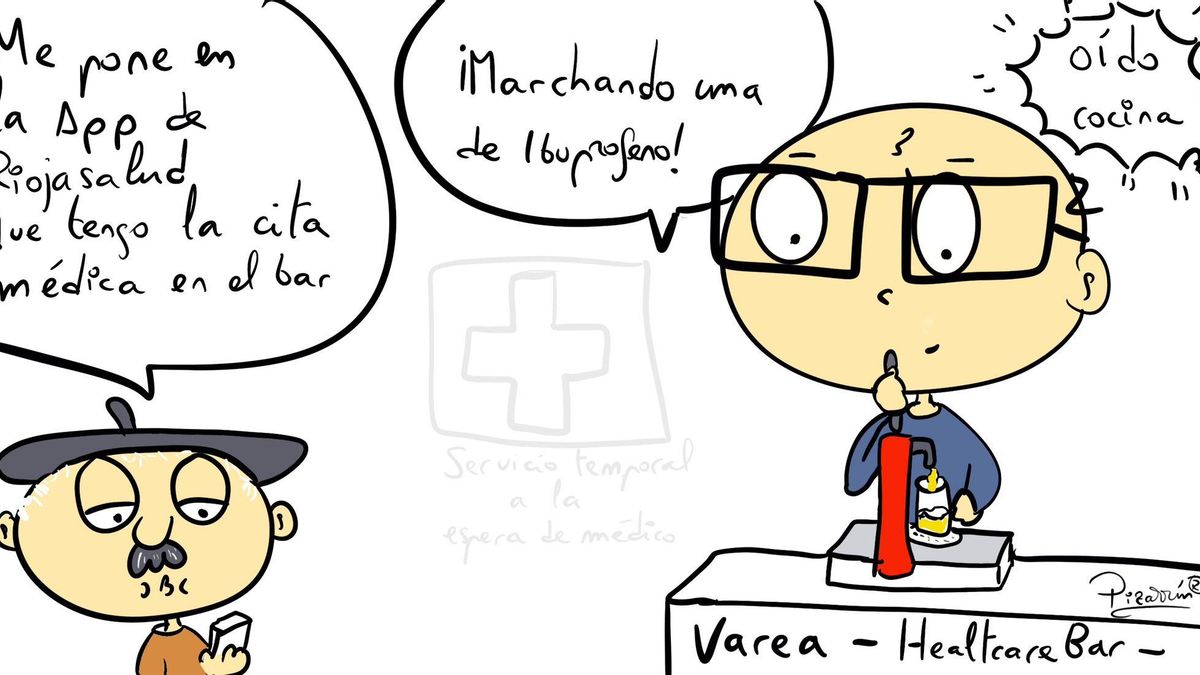 Esperando al médico en el bar