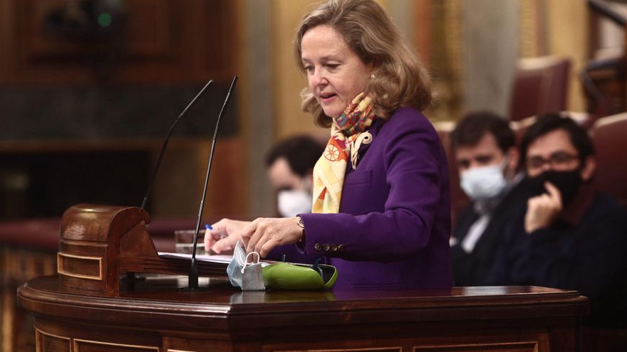 La vicepresidenta Tercera del Gobierno, Nadia Calviño.