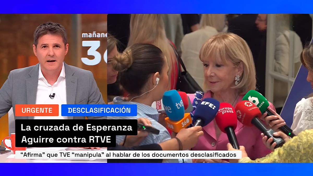 Cintora responde a Esperanza Aguirre tras redoblar su ofensiva contra RTVE: "La que había destapado el 'caso Gürtel'"