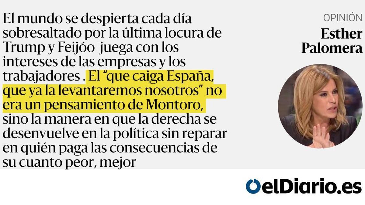 Feijóo, contra España y a favor de Trump