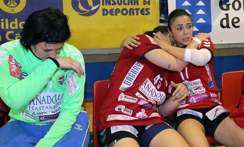 Partido entre el Rocasa Gran Canaria y Kastamonu turco (EFE/Elvira Urquijo A)