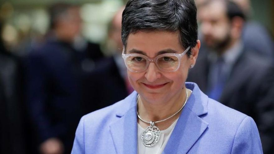 Spanish Minister of Foreign Affairs, European Union and Cooperation Arancha Gonzalez Laya attends a European Foreign Affairs Council (FAC) in Brussels, Belgium, 20 January 2020. (Bélgica, Bruselas) EFE/EPA/OLIVIER HOSLET