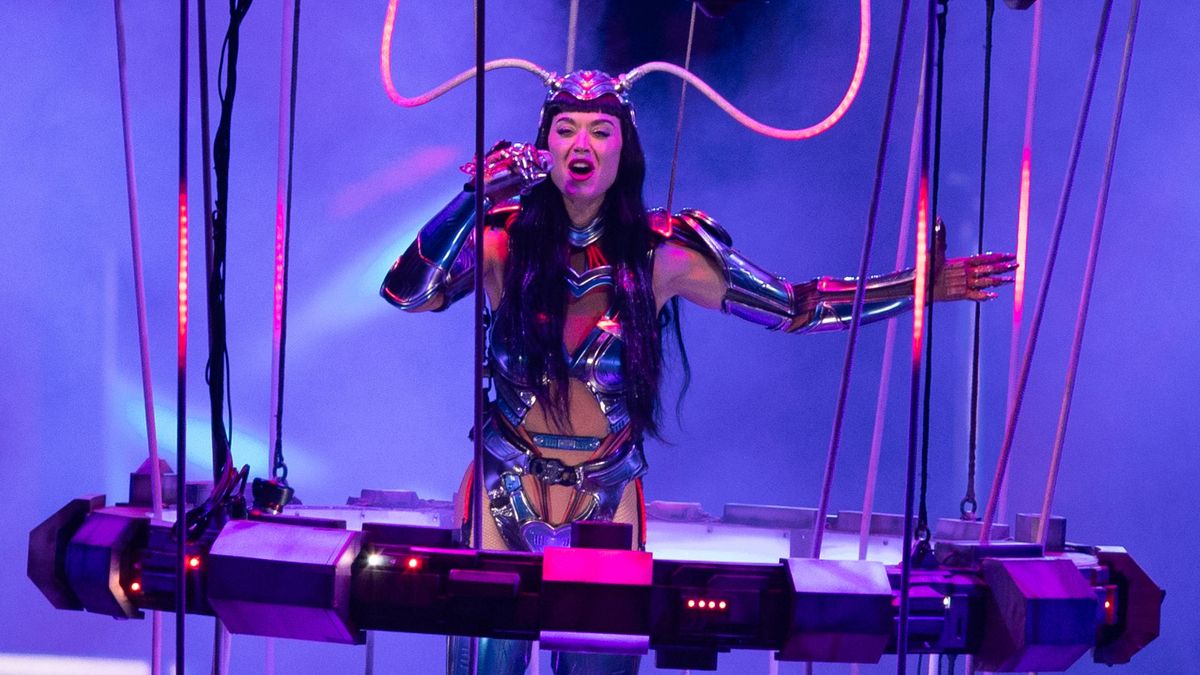 Katy Perry, durante su concierto en el Movistar Arena de Madrid
