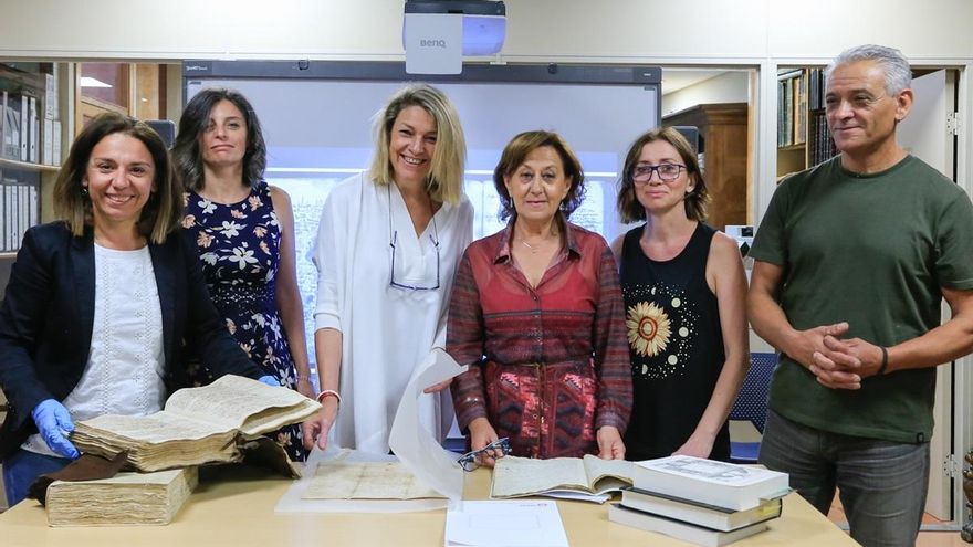 Trabajadores del Archivo Histórico Municipal de Mérida