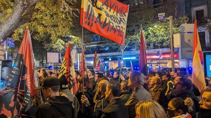 Concentración de La Falange en Madrid