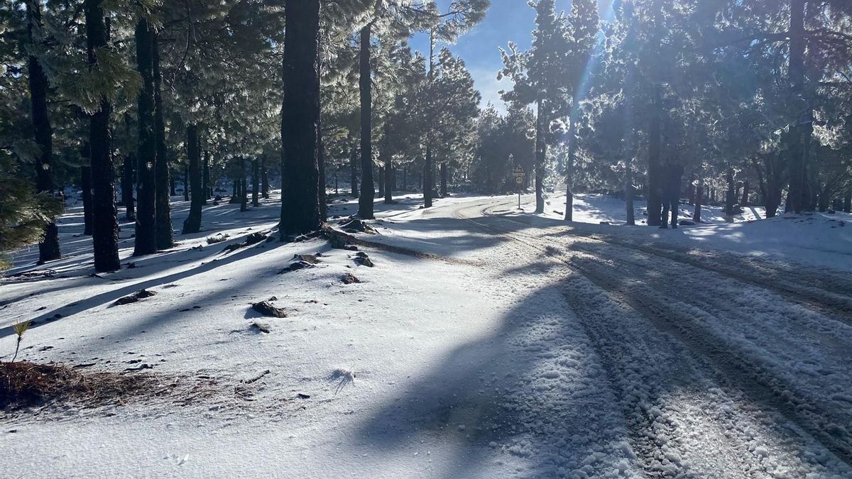 Nieve en la Cumbre de Gran Canaria