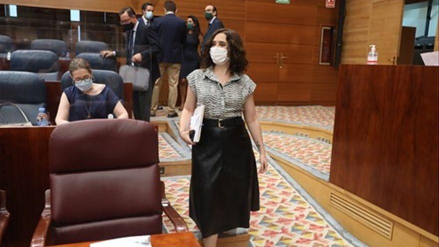 La anomalía del Gobierno de Ayuso frente al resto de autonomías: cero presupuestos y solo una ley (del suelo) en pandemia