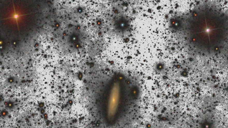 Tenue halo de unas cuatro mil millones de estrellas alrededor de la galaxia UGC00180. Crédito: Gran Telescopio CANARIAS.