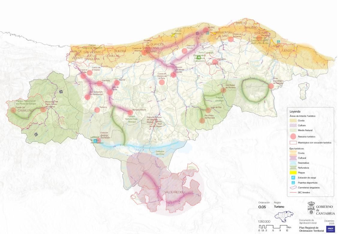 Mapa de la clasificación de suelos rústicos del borrador del PROT.