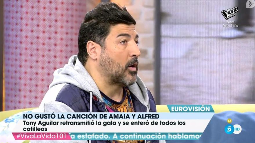 Tony Aguilar, en su paso por Viva la vida