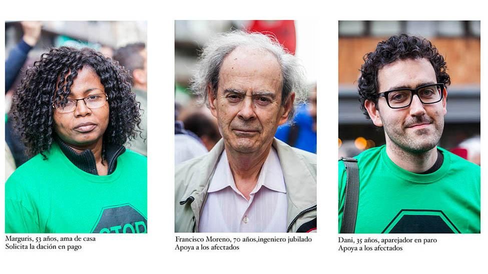 Los rostros de la lucha por la vivienda en Barcelona. /CARMEN SECANELLA