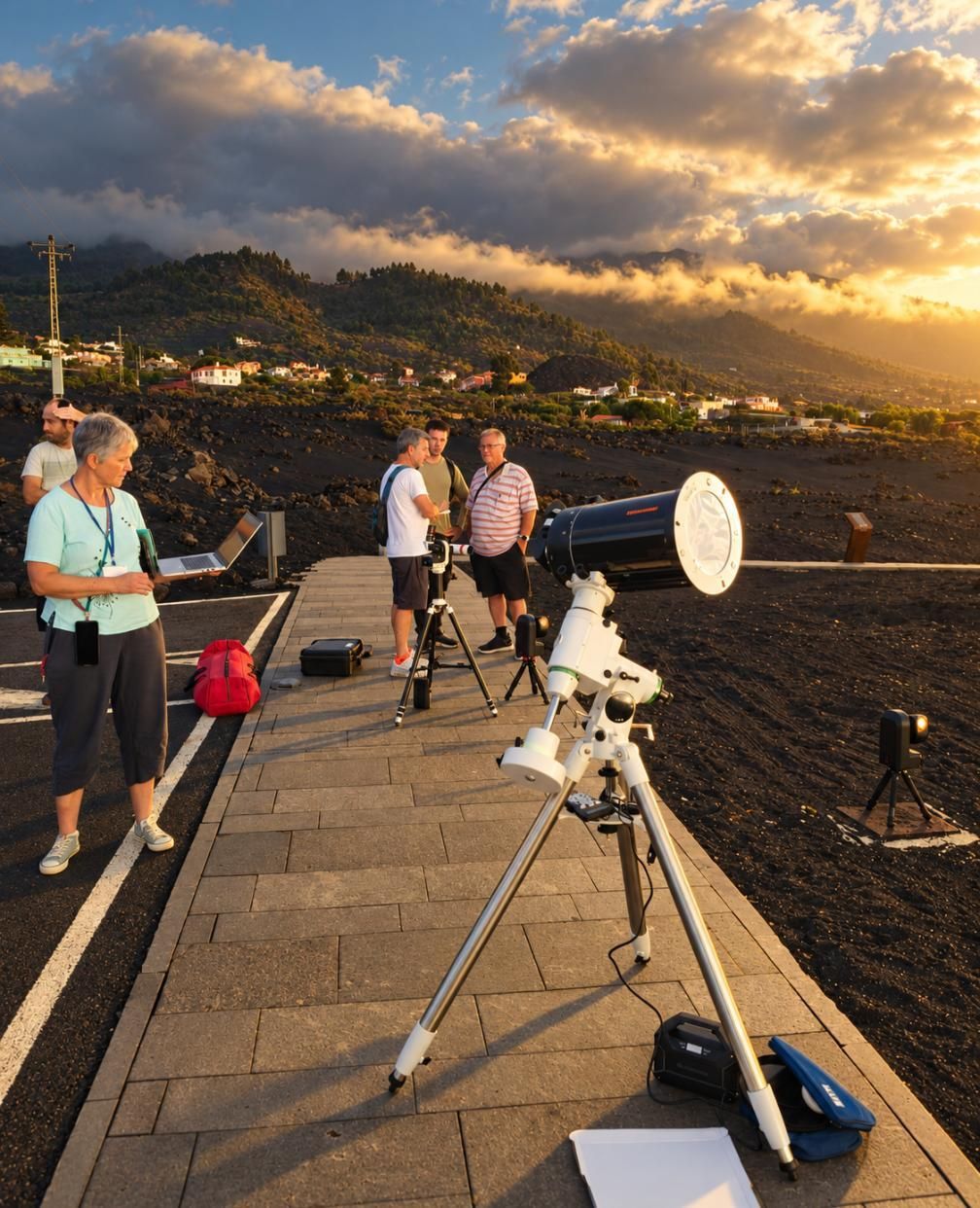 AstroFest lleva la observación del Sol y las estrellas a Caños de Fuego. AGRUPACIÓN ASTRONÓMICA PALMERA