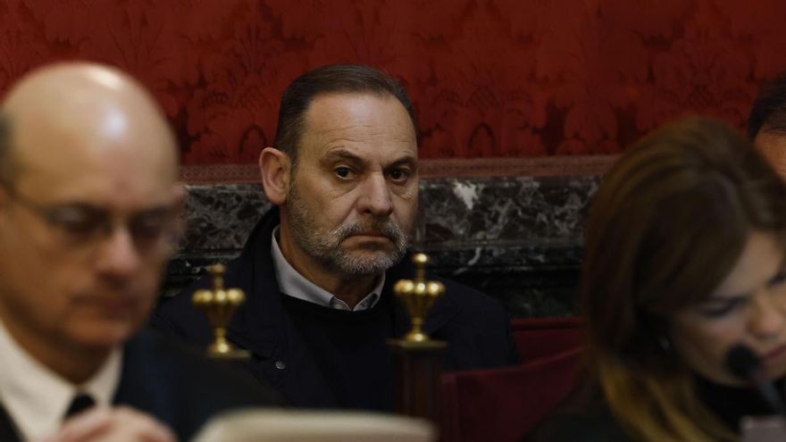 El exministro José Luis Ábalos durante el juicio en el Tribunal Supremo.