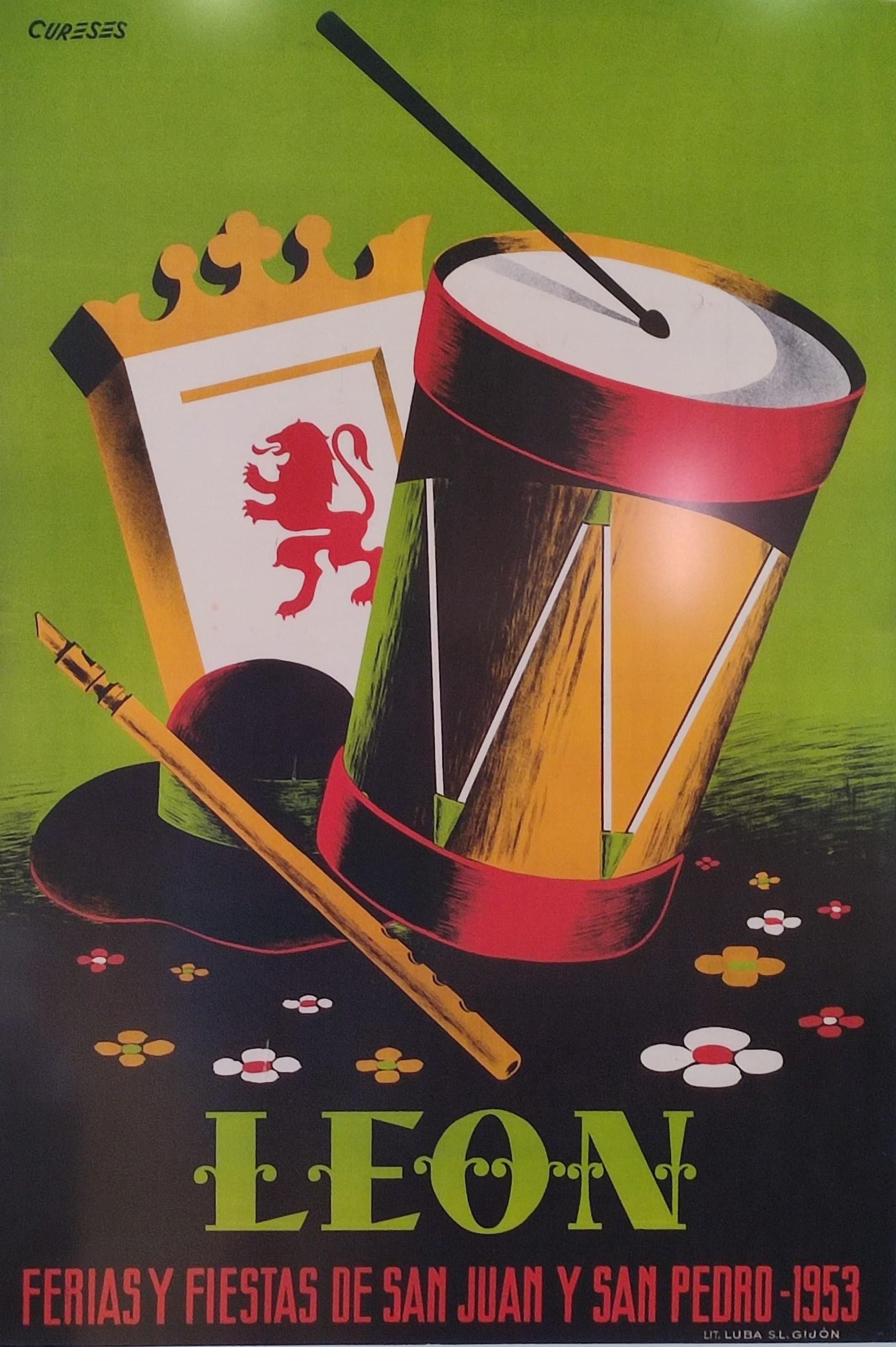 Los carteles de las fiestas de San Juan y San Pedro de León en tiempos sin IA