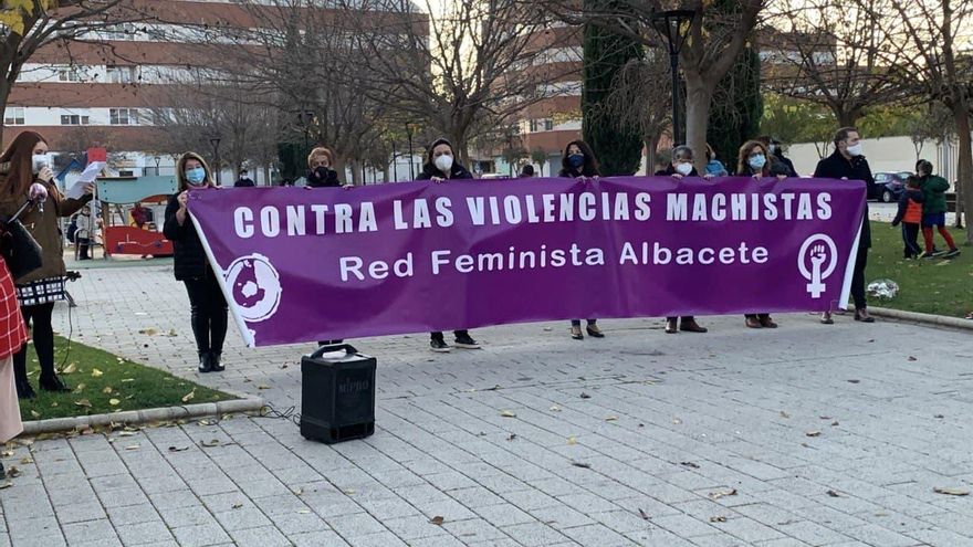 Concentración organizada por la Red Feminista de Albacete