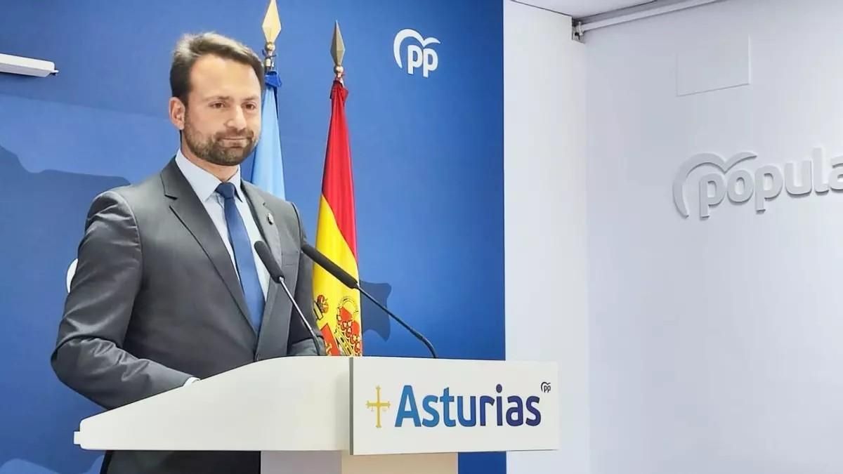El presidente del PP de Asturias, Álvaro Queipo.