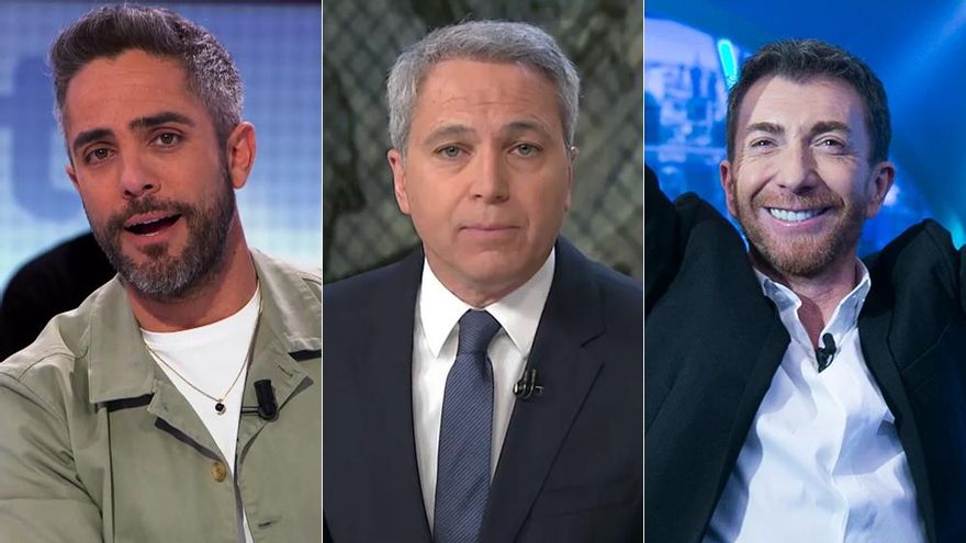 Roberto Leal, Vicente Vallés y Pablo Motos