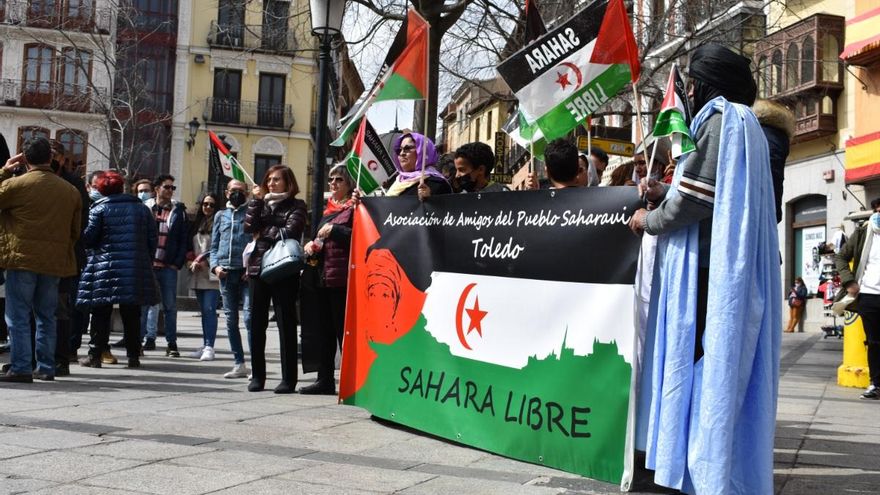 Concentración en defensa del Sáhara en Toledo