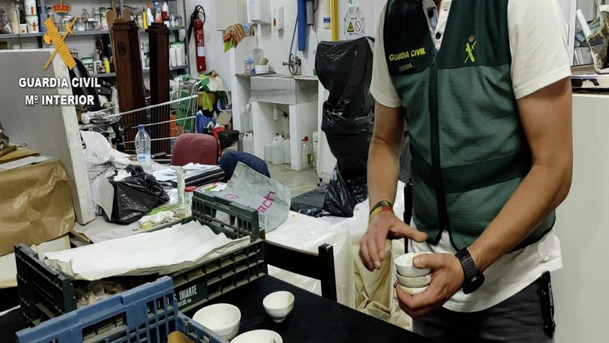 Piezas halladas durante la 'Operación Onkel'.