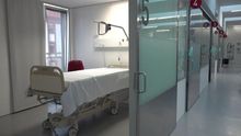 Camas UCI vacías en el Complejo Hospitalario de Navarra