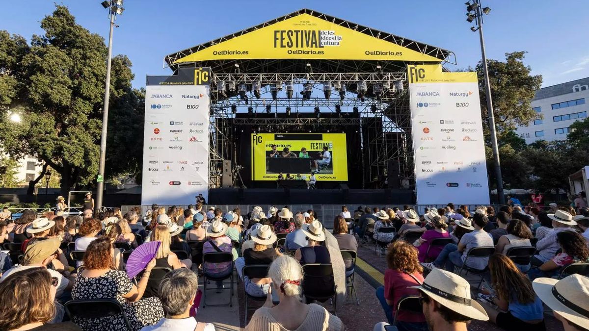 El escenario del Festival de las Ideas y la Cultura en su edición de 2024 en Barcelona