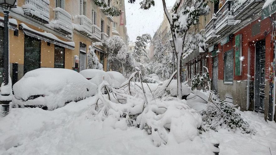 Manuela Malasaña, colapsada