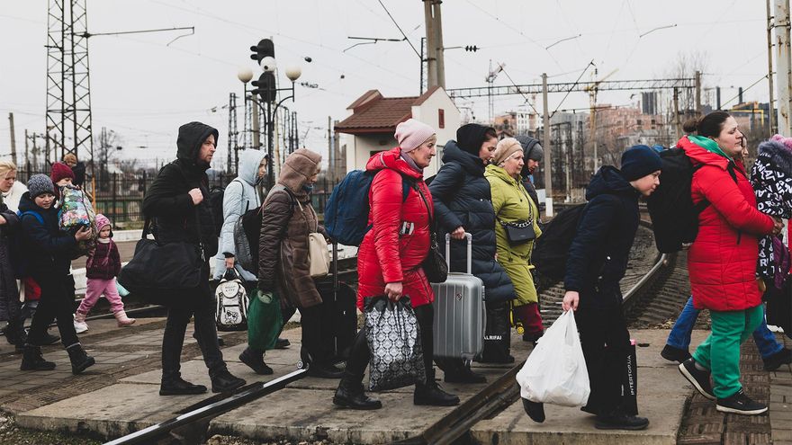 Refugiados de la guerra en Ucrania