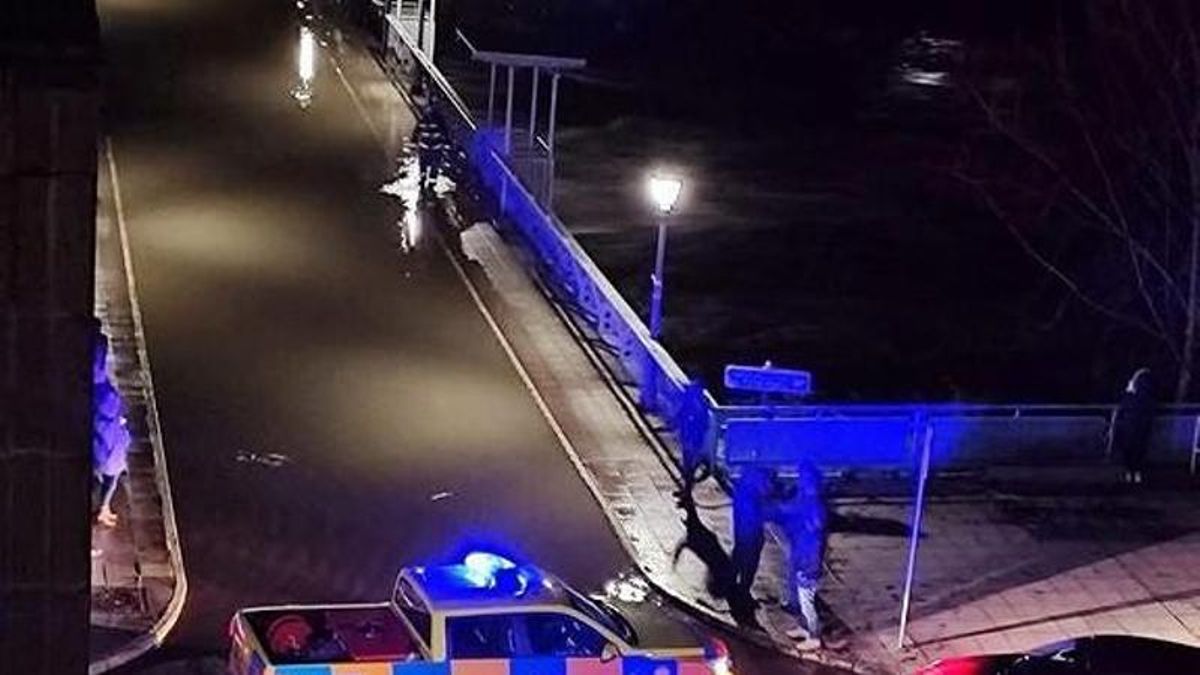 Desbordamiento del río Boeza en Bembibre.